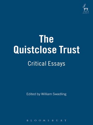 cover image of The Quistclose Trust